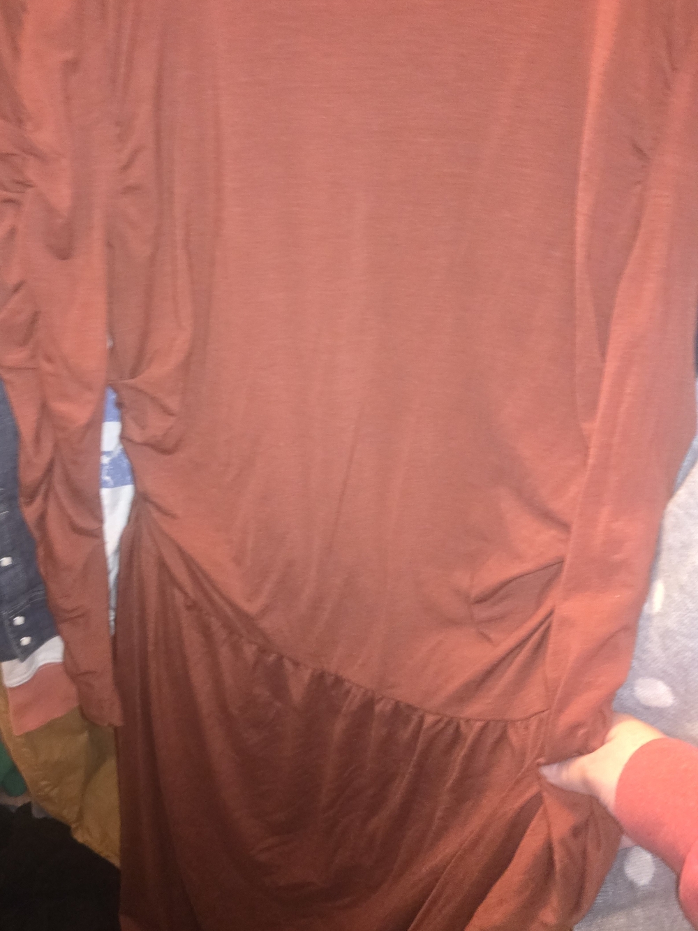 Treasure & Bond Rust Orange Maxi Dress